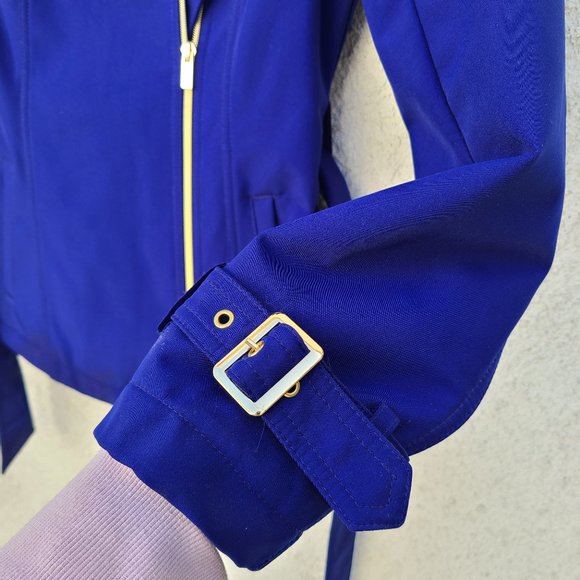 Kenneth Cole Reaction Purple Short Trenchcoat - Picture 16 of 16